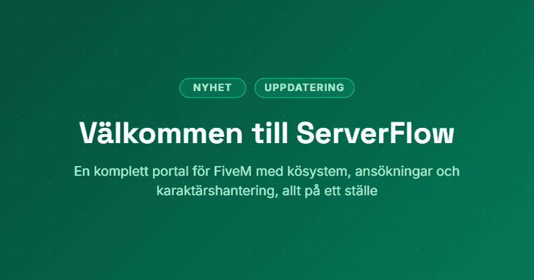 ServerFlow v1 har äntligen lanserat